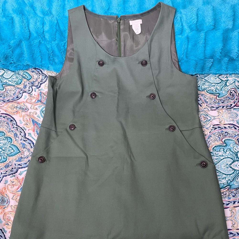 J.CREW COTTON JUMPER SLEEVELESS DRESS